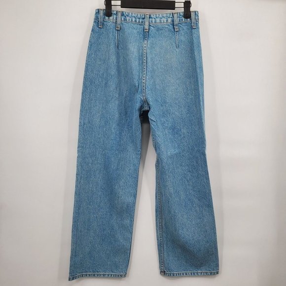 Reformation Women's Straight Leg Jeans - Blue - Picture 5 of 13